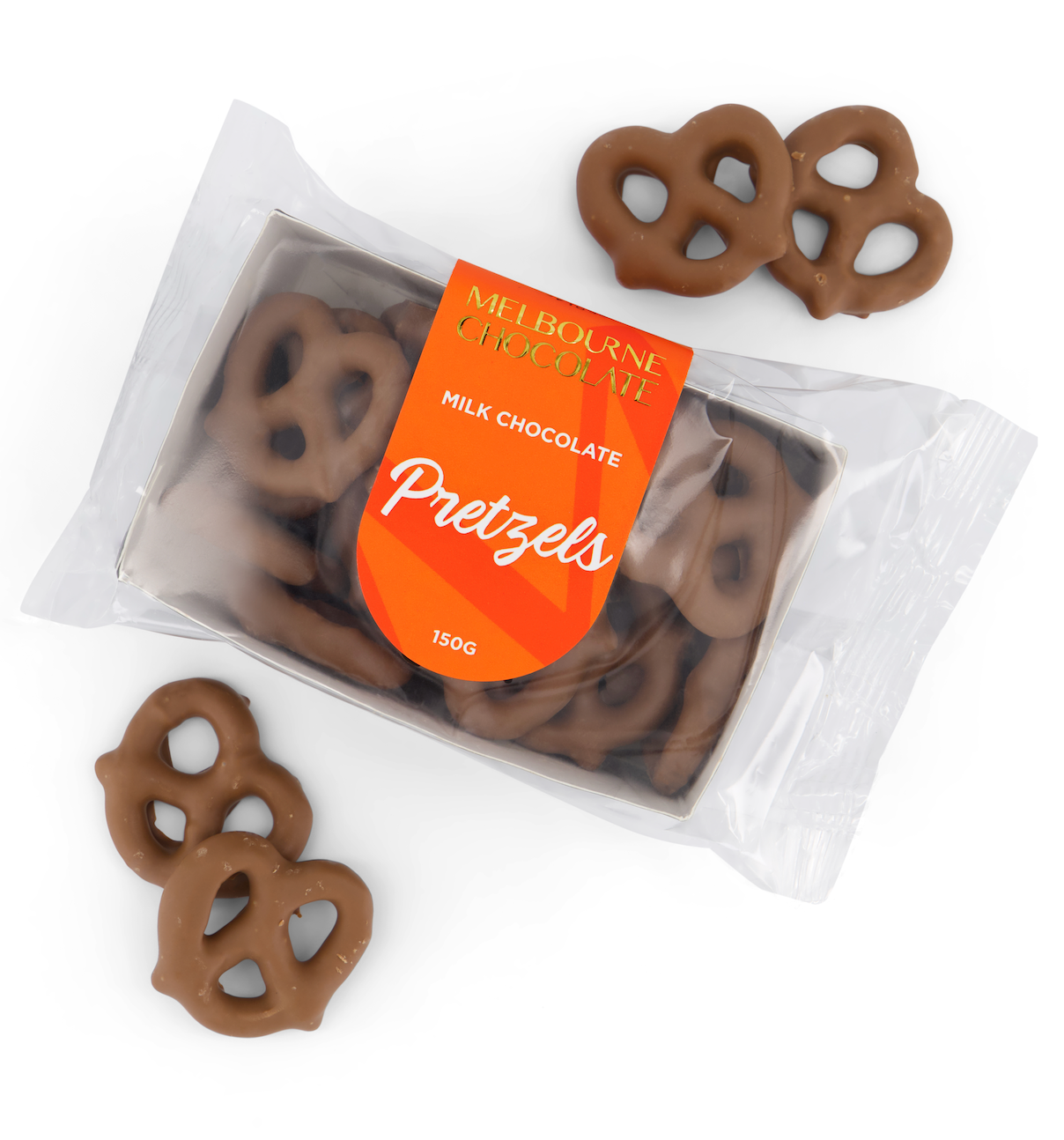 MILK CHOCOLATE PRETZELS