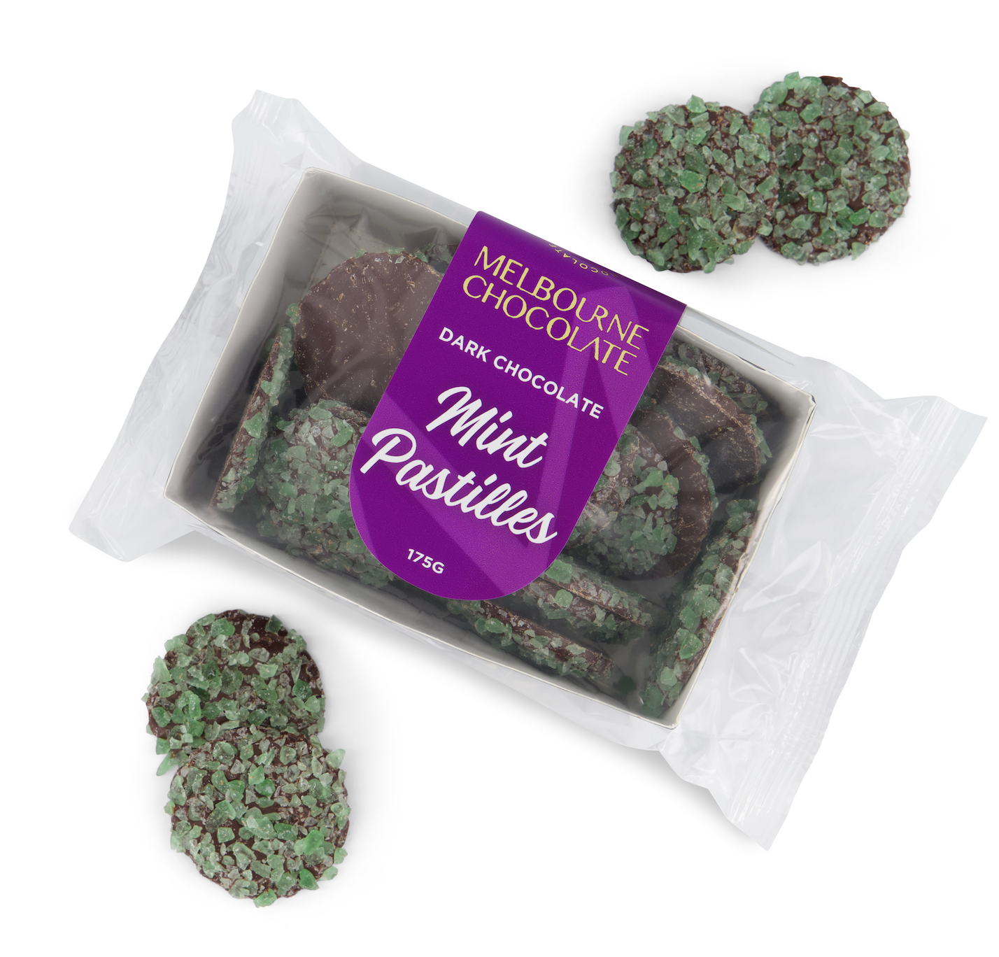 DARK CHOCOLATE MINT PASTILLES