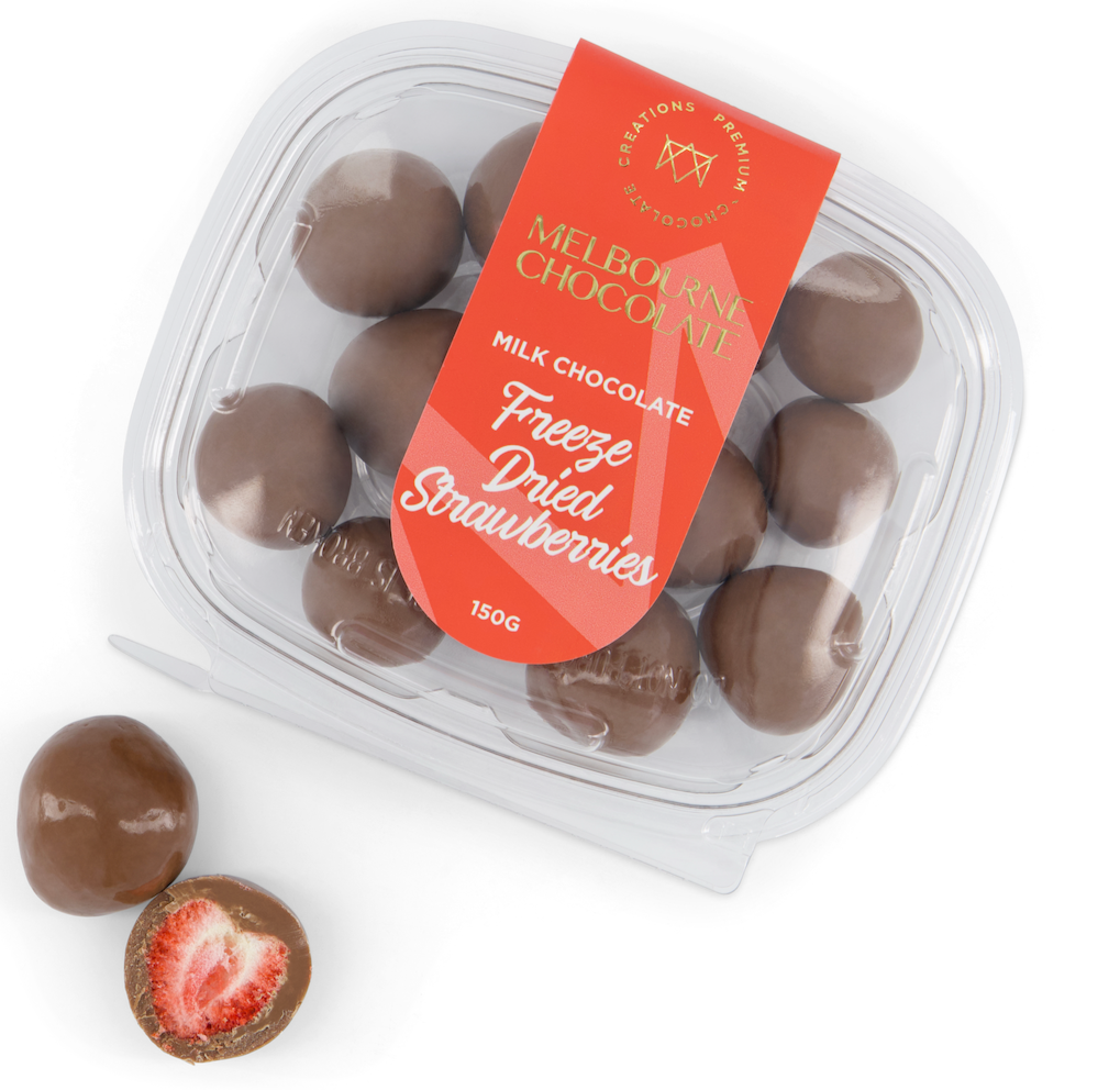 Milk Chocolate Freeze Dried Strawberries