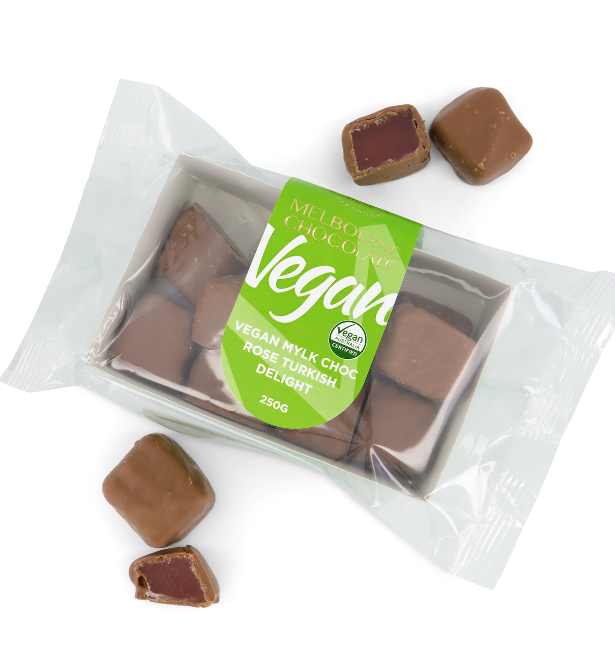 VEGAN MYLK CHOC ROSE TURKISH DELIGHT